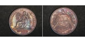1 Peso República de Guatemala (1838 - ) Silber 