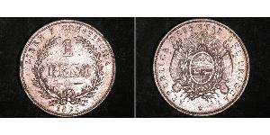 1 Peso Uruguay Silber 