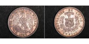 1 Peso Chile Silver 