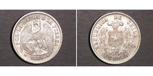 1 Peso Chile Silver 