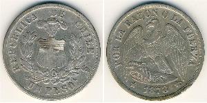 1 Peso Chile Silver 