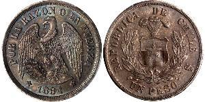 1 Peso Chile Silver 