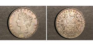 1 Peso Guatemala Silver 