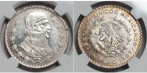 1 Peso Mexico Silver 