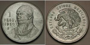 1 Peso Mexico Silver 
