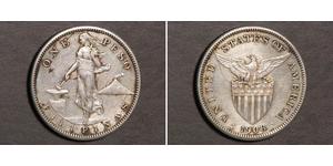 1 Peso Philippines Silver 