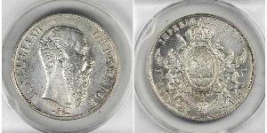 1 Peso Second Mexican Empire (1864 - 1867) Silver Maximilian I of Mexico (1832 - 1867)