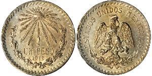 1 Peso United Mexican States (1867 - ) Silver 