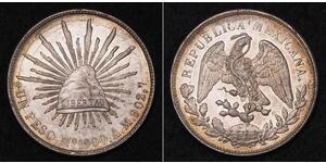 1 Peso United Mexican States (1867 - ) Silver 