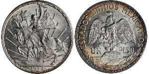 1 Peso United Mexican States (1867 - ) Silver 