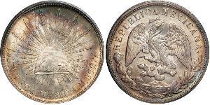 1 Peso United Mexican States (1867 - ) Silver 