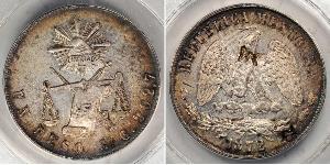 1 Peso United Mexican States (1867 - ) Silver 