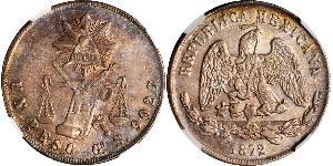 1 Peso United Mexican States (1867 - ) Silver 