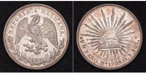 1 Peso United Mexican States (1867 - ) Silver 