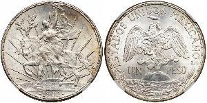 1 Peso United Mexican States (1867 - ) Silver 