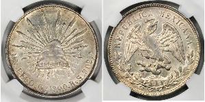 1 Peso United Mexican States (1867 - ) Silver 
