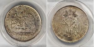 1 Peso United Mexican States (1867 - ) Silver 