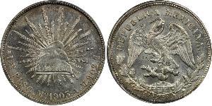 1 Peso United Mexican States (1867 - ) Silver 