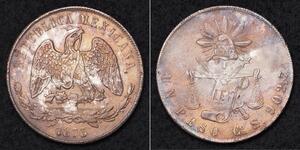 1 Peso United Mexican States (1867 - ) Silver 