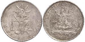 1 Peso United Mexican States (1867 - ) Silver 
