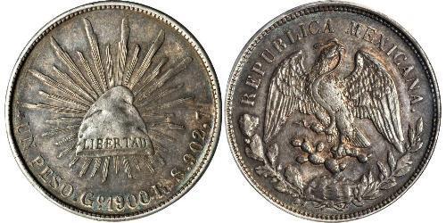 1 Peso United Mexican States (1867 - ) Silver 