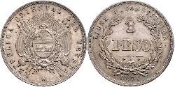 1 Peso Uruguay Silver 