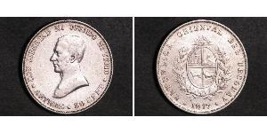 1 Peso Uruguay (1825 - ) Silver 