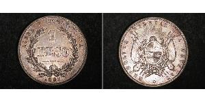 1 Peso Uruguay (1825 - ) Silver 