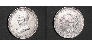 1 Peso Uruguay (1825 - ) Silver 