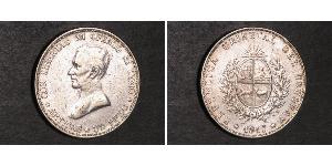 1 Peso Uruguay (1825 - ) Silver 
