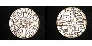 1 Peso Uruguay (1825 - ) Silver 