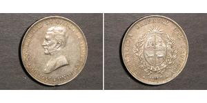 1 Peso Uruguay (1825 - ) Silver 