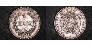 1 Peso Uruguay (1825 - ) Silver 