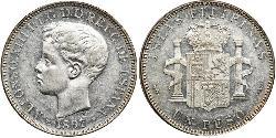 1 Песо Філіппіни Срібло Alfonso XIII of Spain (1886 - 1941)