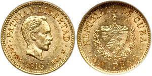1 Peso Cuba (1898 - ) 金 