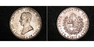 1 Peso Uruguay 銀 