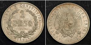 1 Peso 乌拉圭 銀 