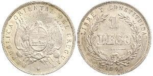 1 Peso 乌拉圭 銀 