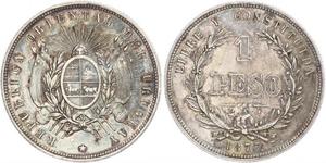 1 Peso 乌拉圭 銀 