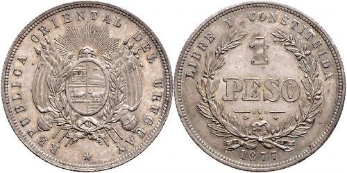 1 Peso 乌拉圭 銀 