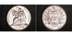1 Peso 危地马拉 銀 