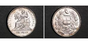 1 Peso 危地马拉 銀 