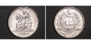 1 Peso 危地马拉 銀 
