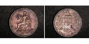 1 Peso 危地马拉 銀 