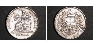 1 Peso 危地马拉 銀 
