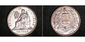 1 Peso 危地马拉 銀 