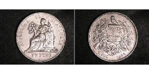 1 Peso 危地马拉 銀 