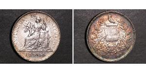 1 Peso 危地马拉 銀 