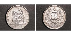 1 Peso 危地马拉 銀 