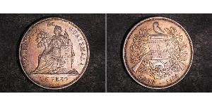 1 Peso 危地马拉 銀 